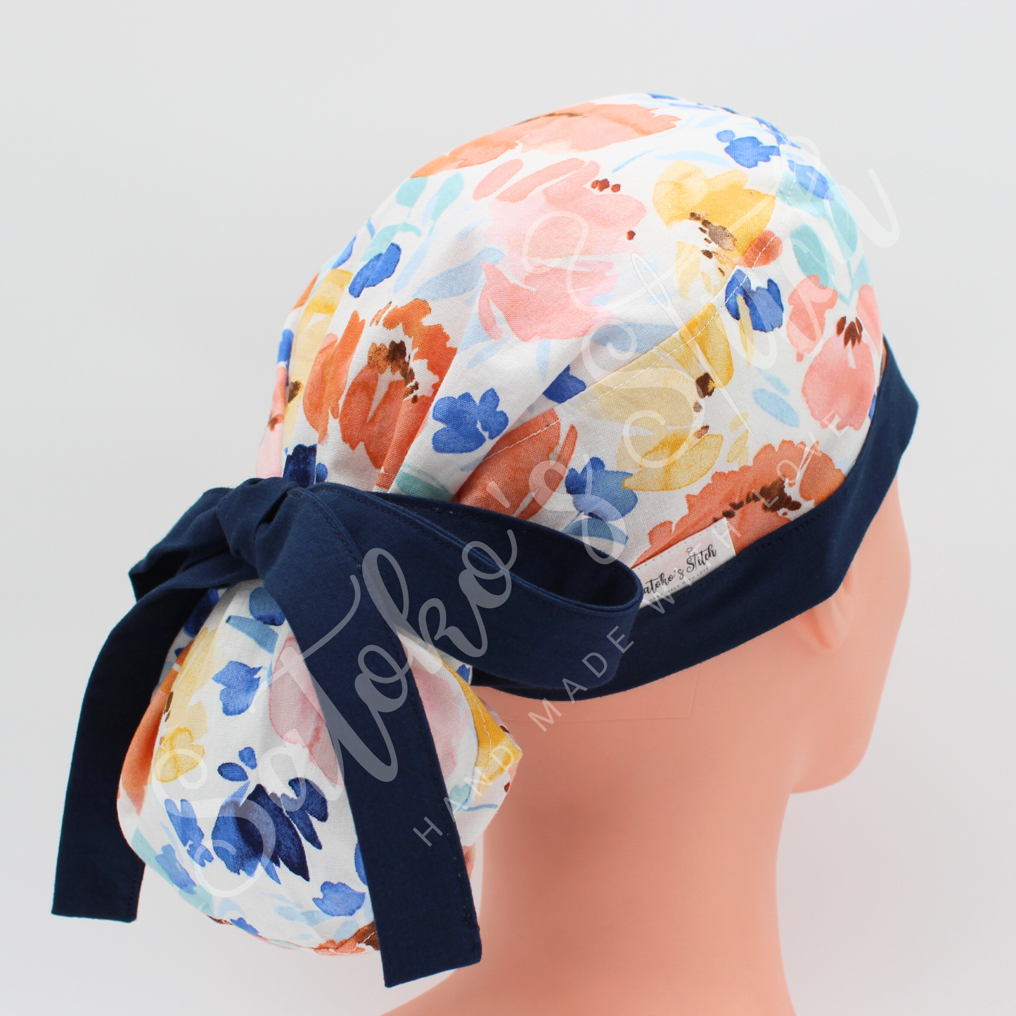 Coral Navy Flowers