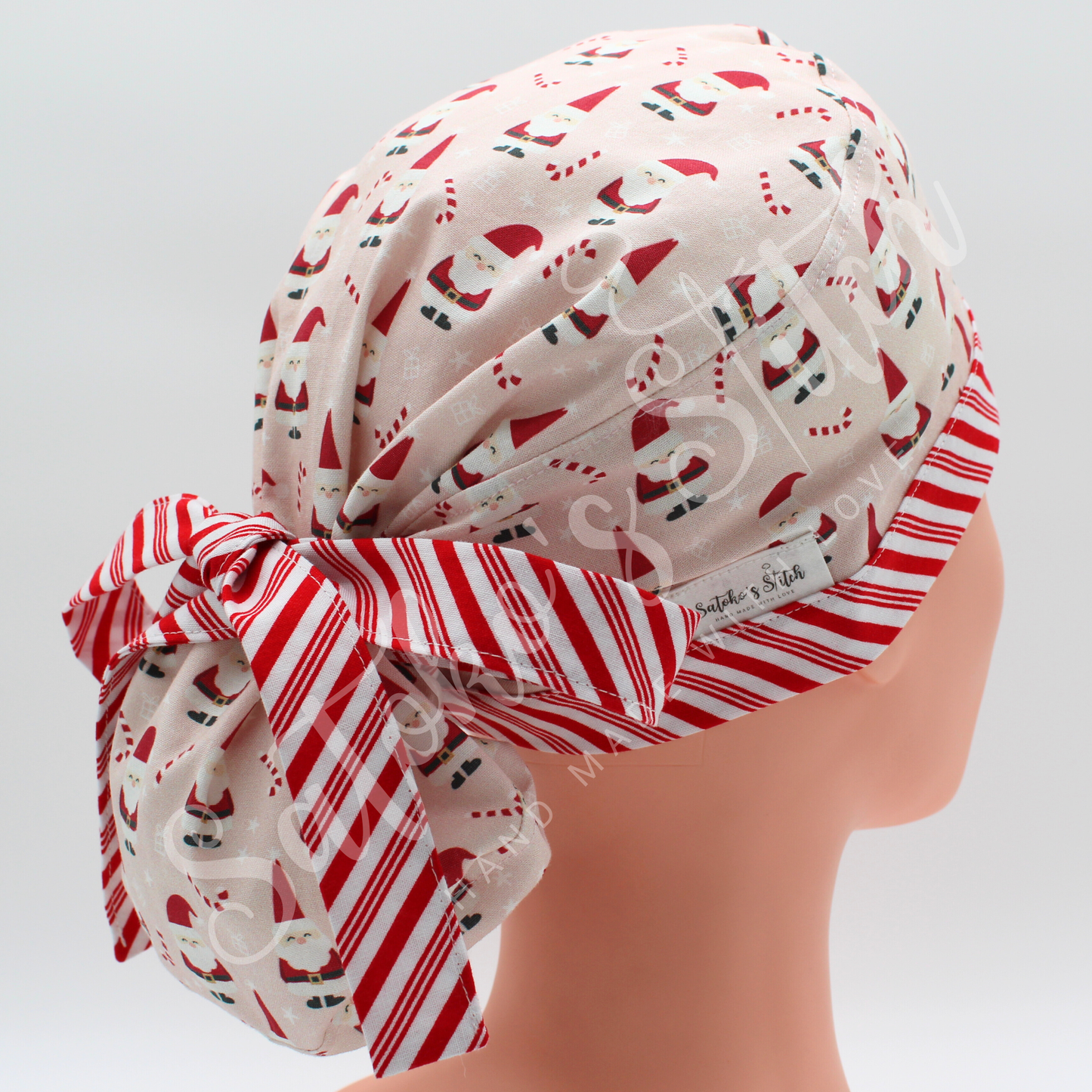 Pink Santa and Candy Canes